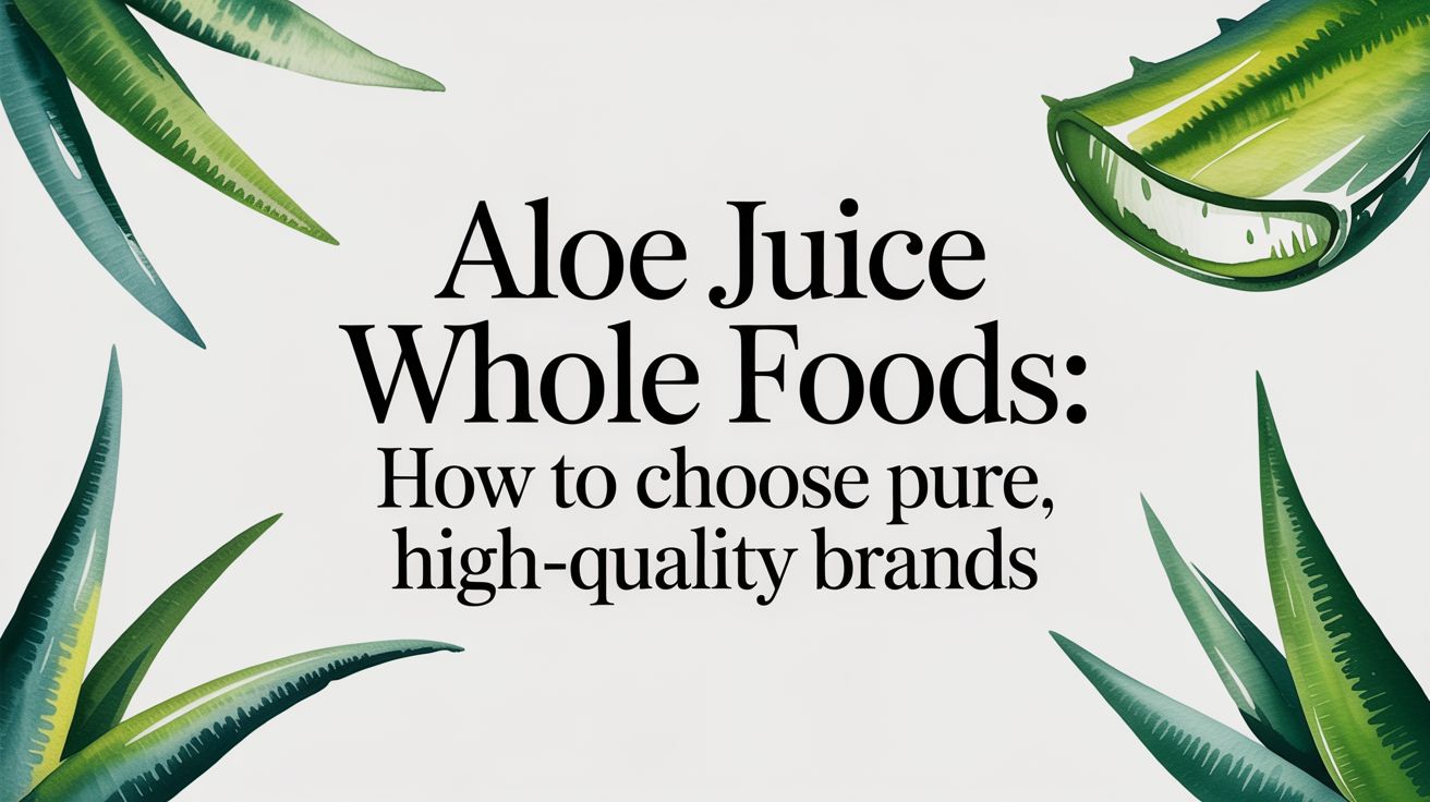 Aloe Juice Whole Foods: How to Choose Pure, High-Quality Brands