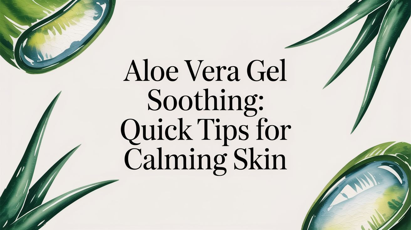 The Soothing Properties of Aloe Vera Gel for Skin Comfort