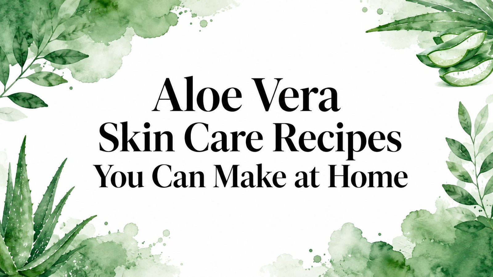 Aloe Vera Skin Care Recipes You Can Make at Home