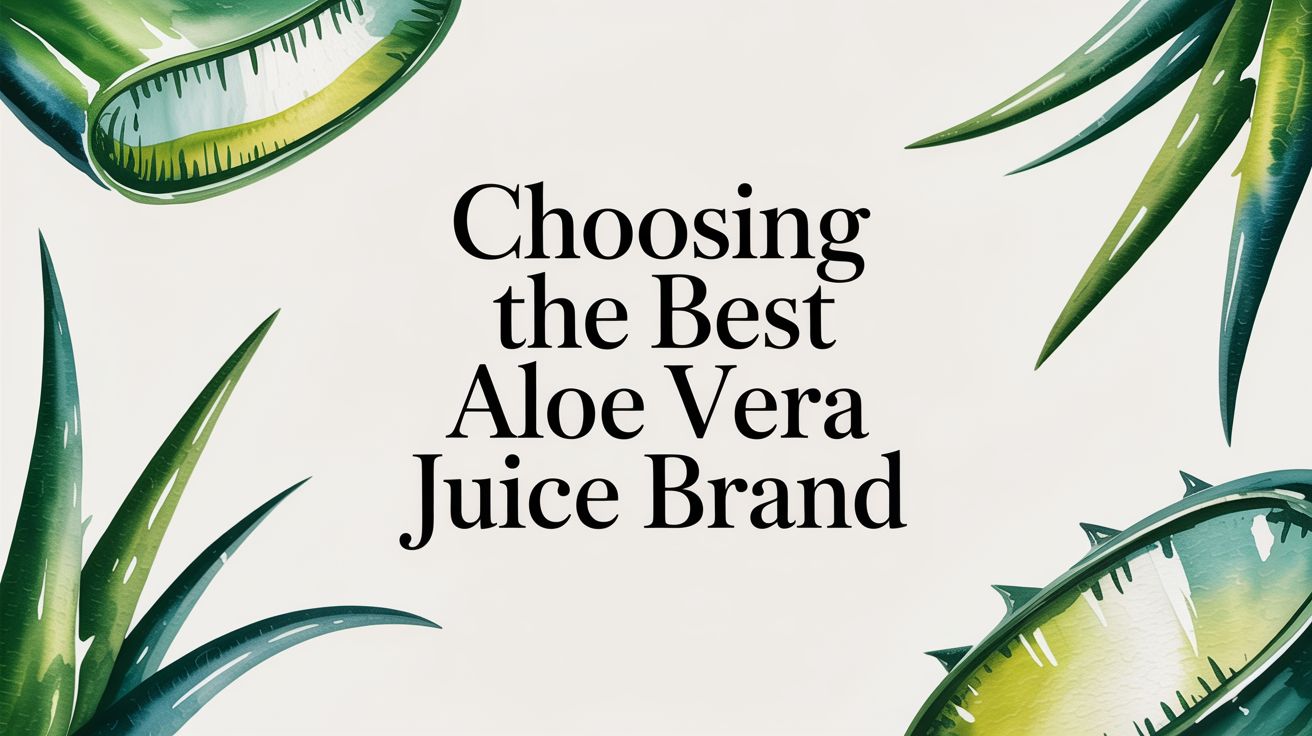 Choosing the Best Aloe Vera Juice Brand