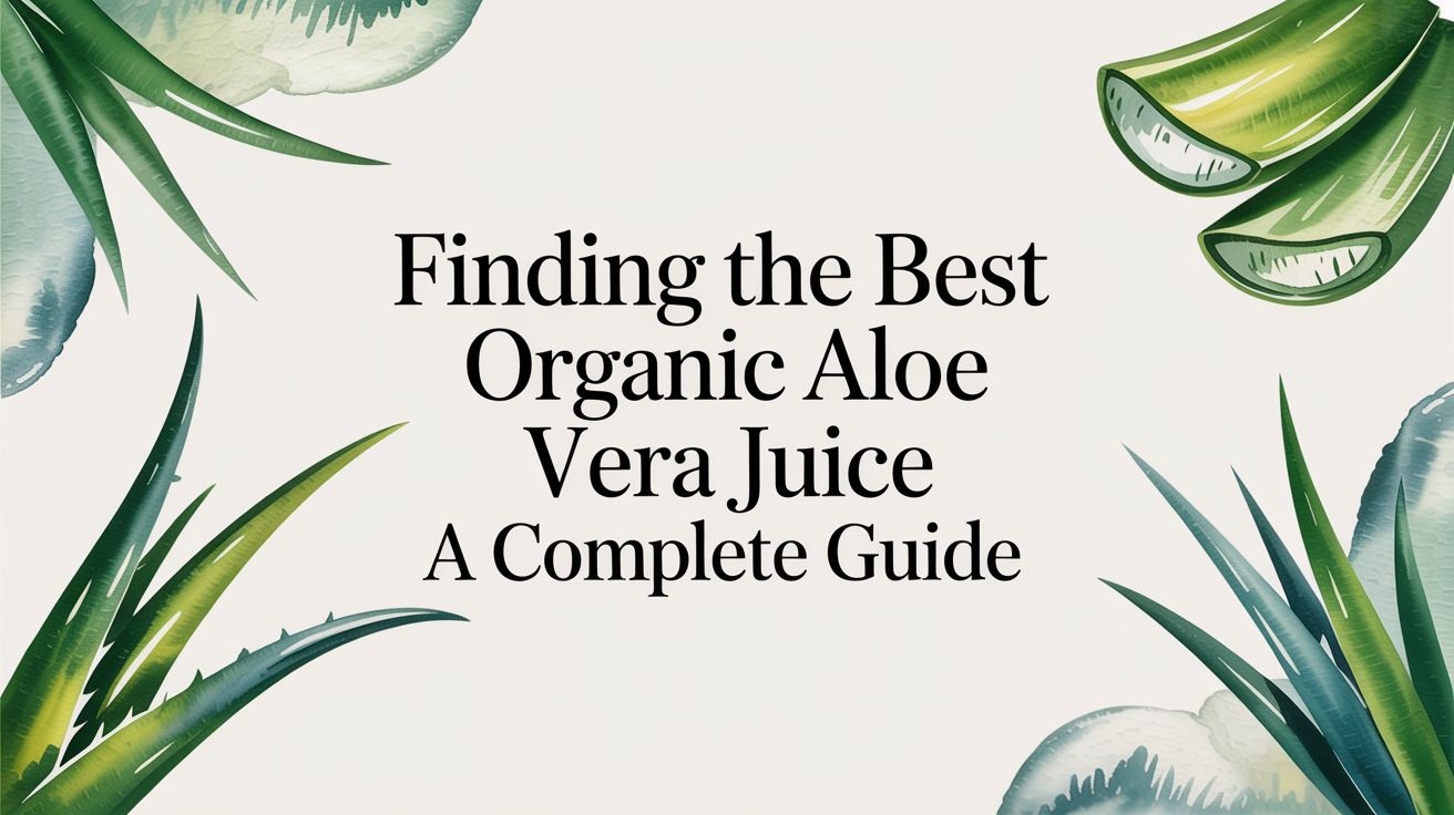 Finding the Best Organic Aloe Vera Juice A Complete Guide