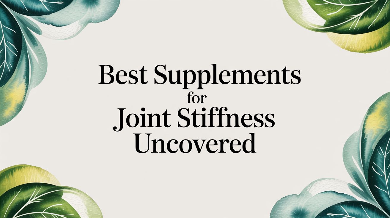 Supplements to Support Joint Mobility and Comfort