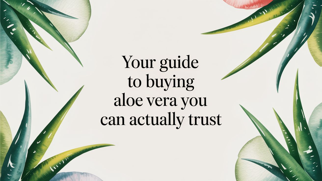 Your Guide to Buying Aloe Vera You Can Actually Trust
