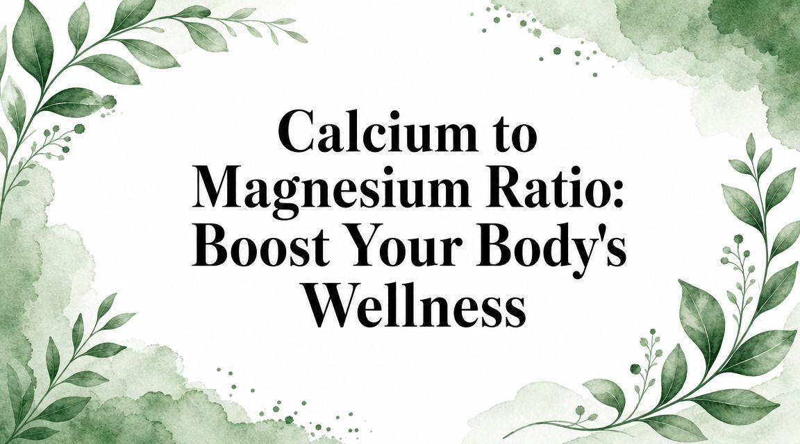 Calcium to Magnesium Ratio: Boost Your Body's Wellness