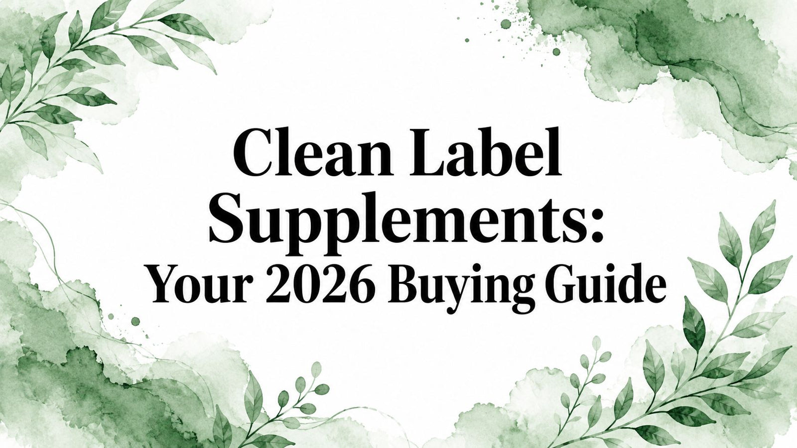 Clean Label Supplements: Your 2026 Buying Guide