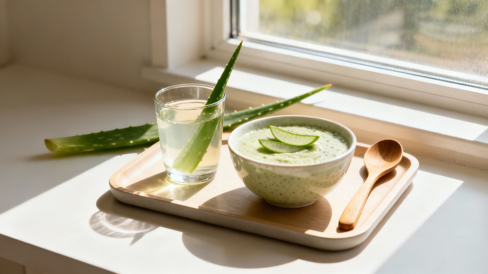 aloe vera tee Supplefit Aloe Vera & Grüner Tee INTB062 – Detox & Immunsystem main image 1
