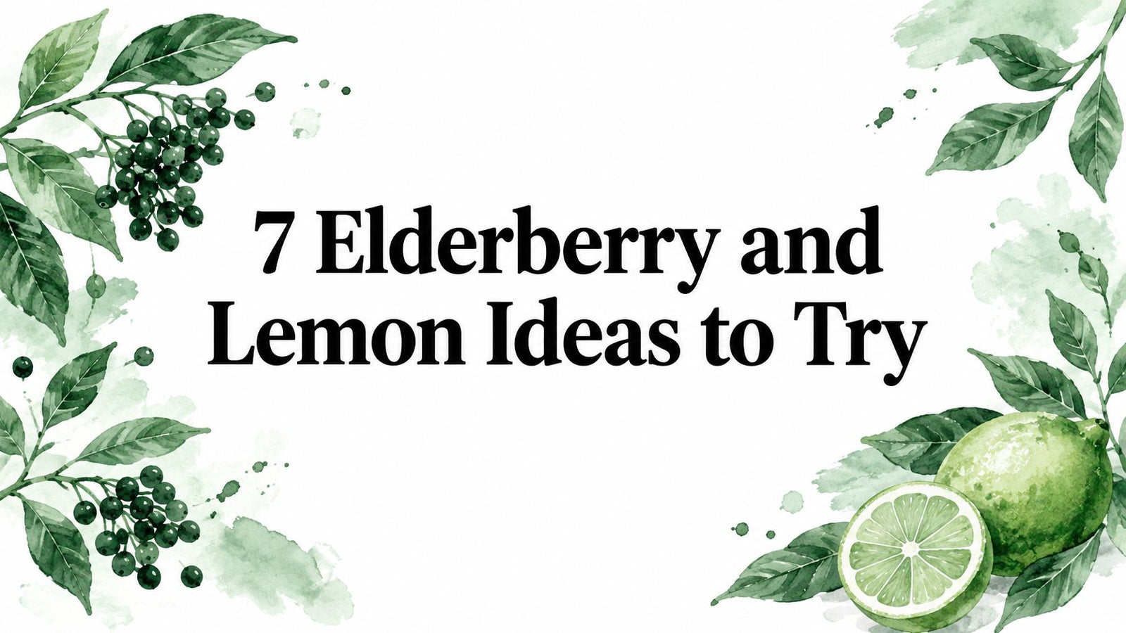 7 Elderberry and Lemon Ideas to Try