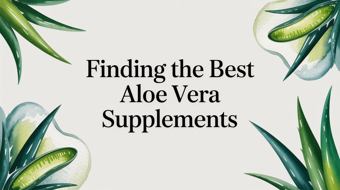 Finding the Best Aloe Vera Supplements - AloeCure