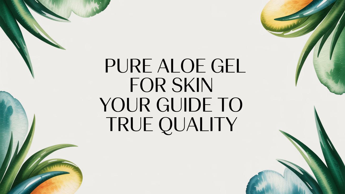 Pure Aloe Gel for Skin: Your Guide to True Quality
