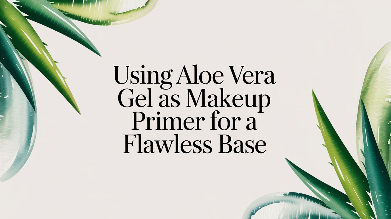 Using Aloe Vera Gel as Makeup Primer for a Flawless Base