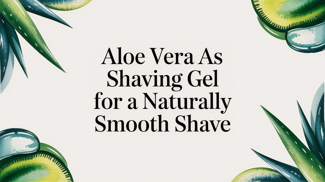 Aloe Vera as Shaving Gel for a Naturally Smooth Shave