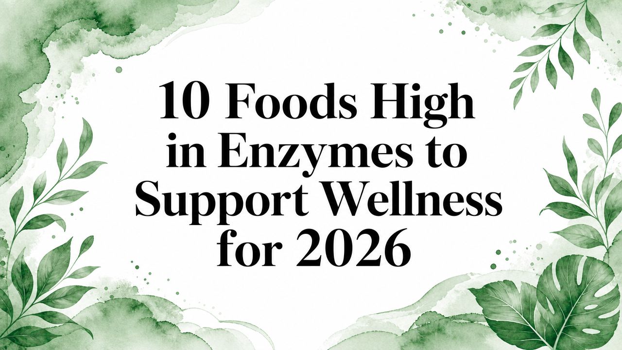 10 Foods High in Enzymes to Support Wellness for 2026