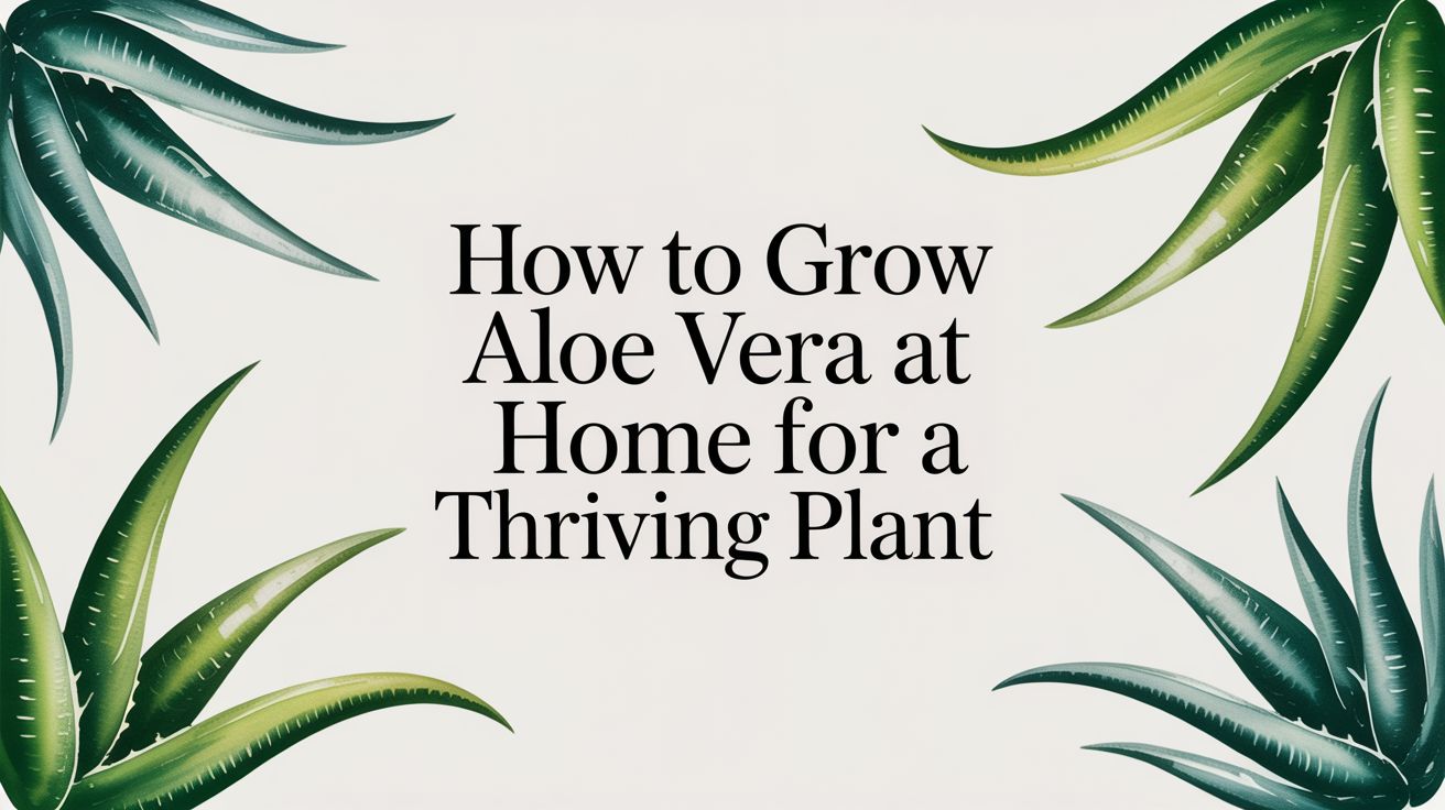 How to Grow Aloe Vera at Home for a Thriving Plant