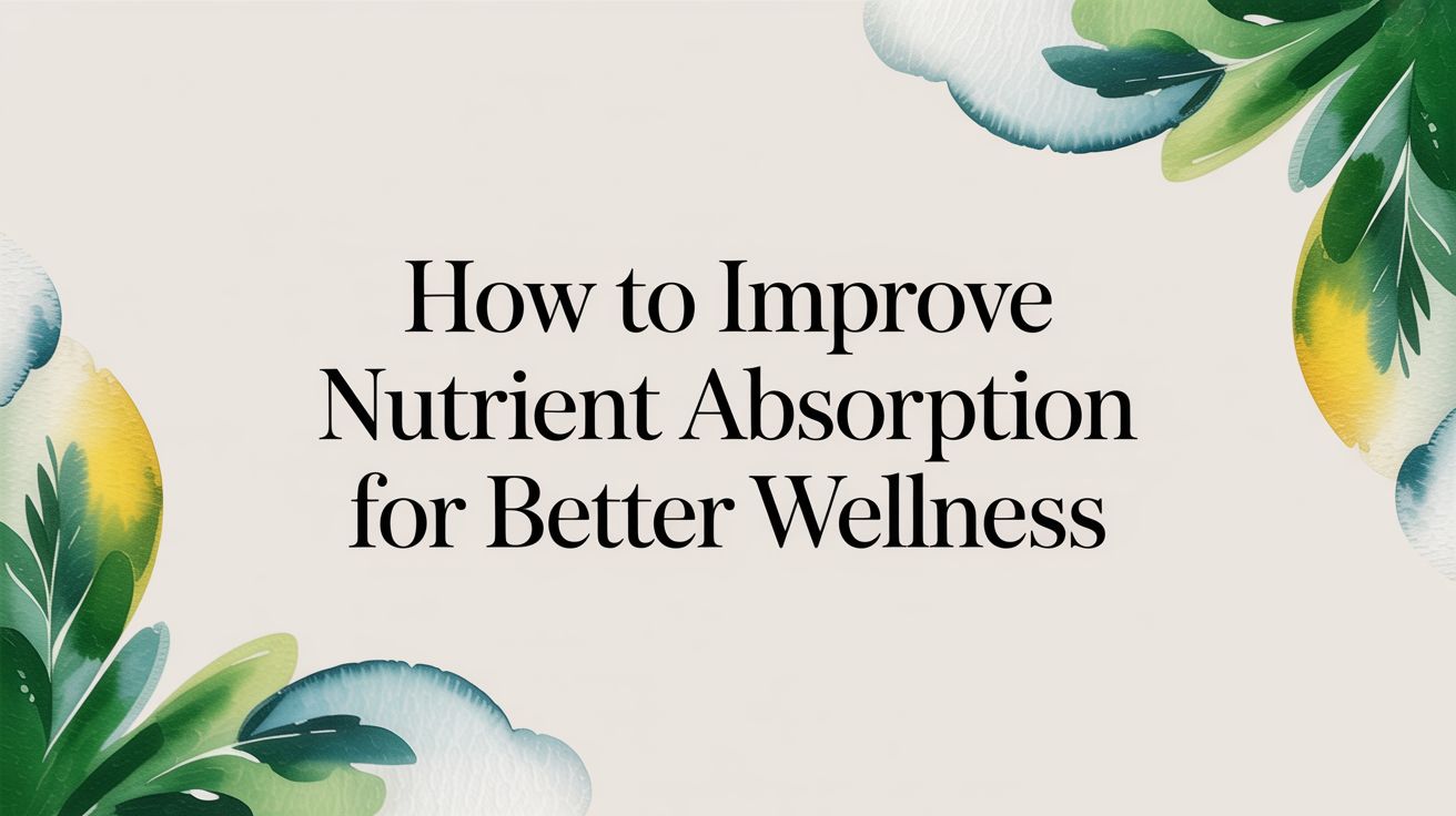 How to Improve Nutrient Absorption for Better Wellness