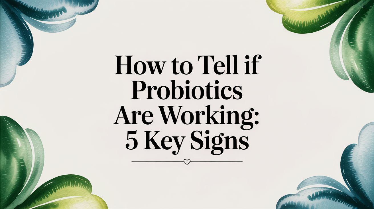 How to Tell If Probiotics Are Working: 5 Key Signs