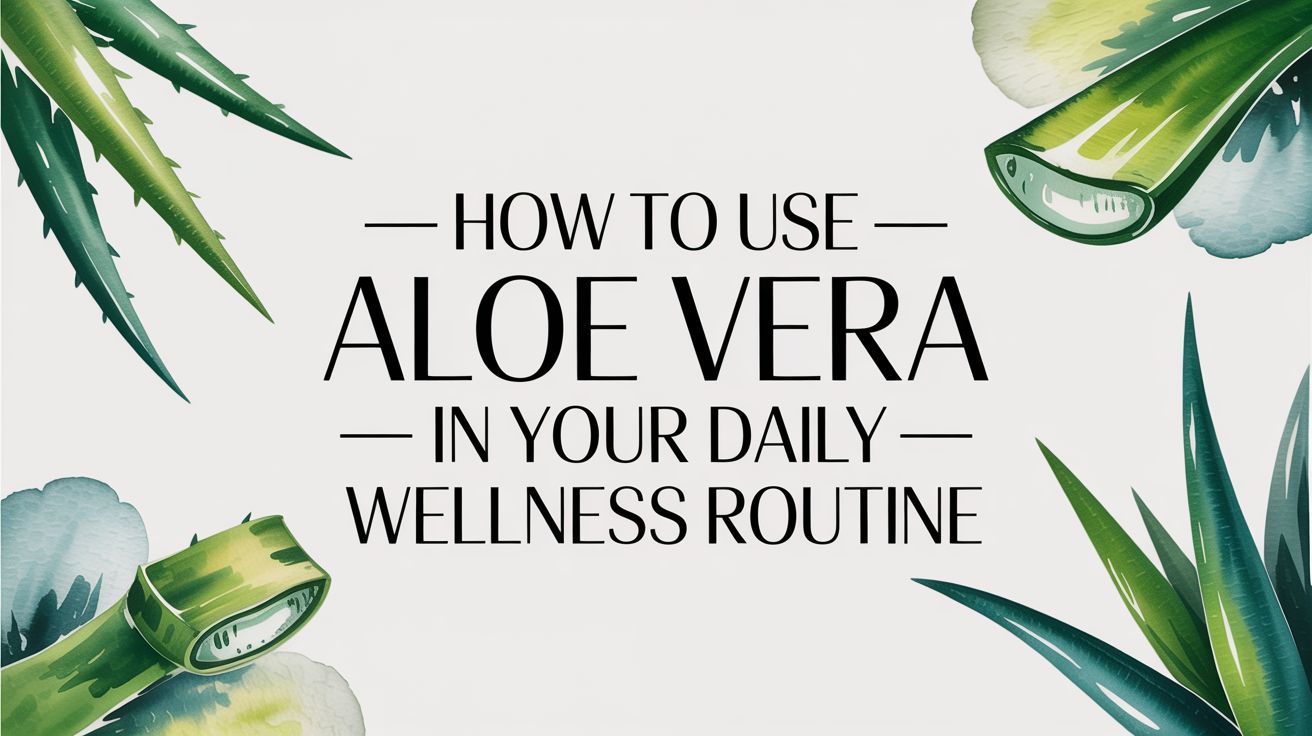 How to Use Aloe Vera in Your Daily Wellness Routine