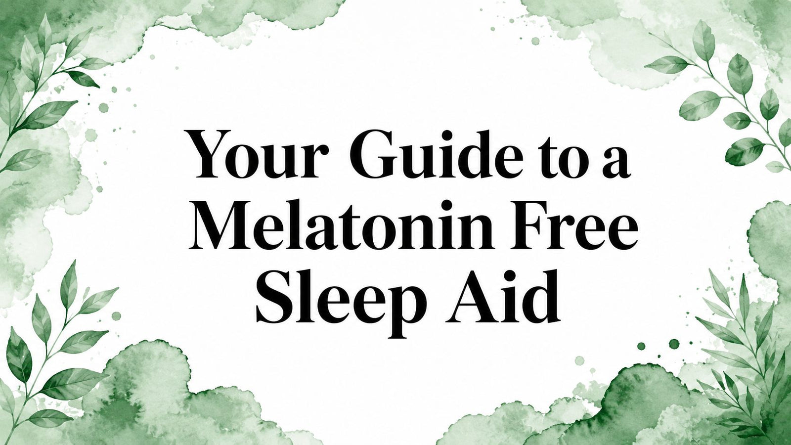 Your Guide to a Melatonin Free Sleep Aid