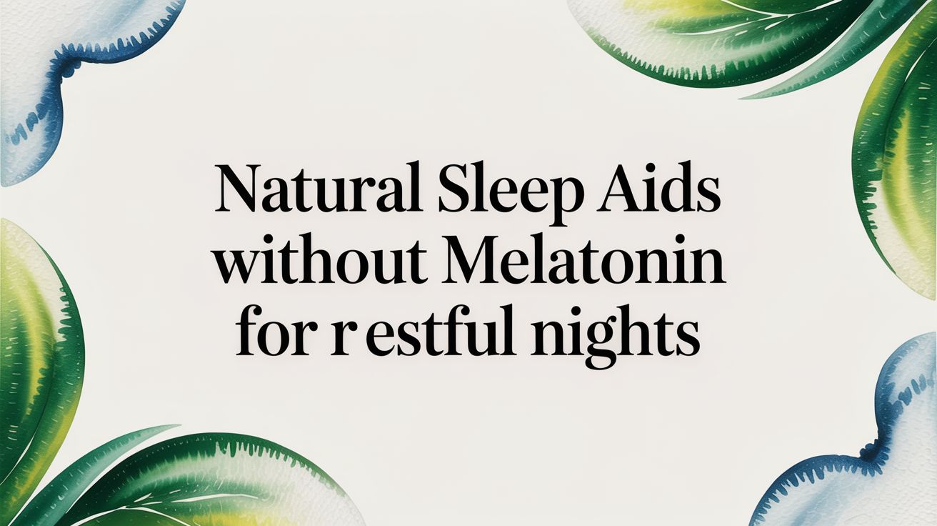 Natural Sleep Support Without Melatonin for Restful Nights