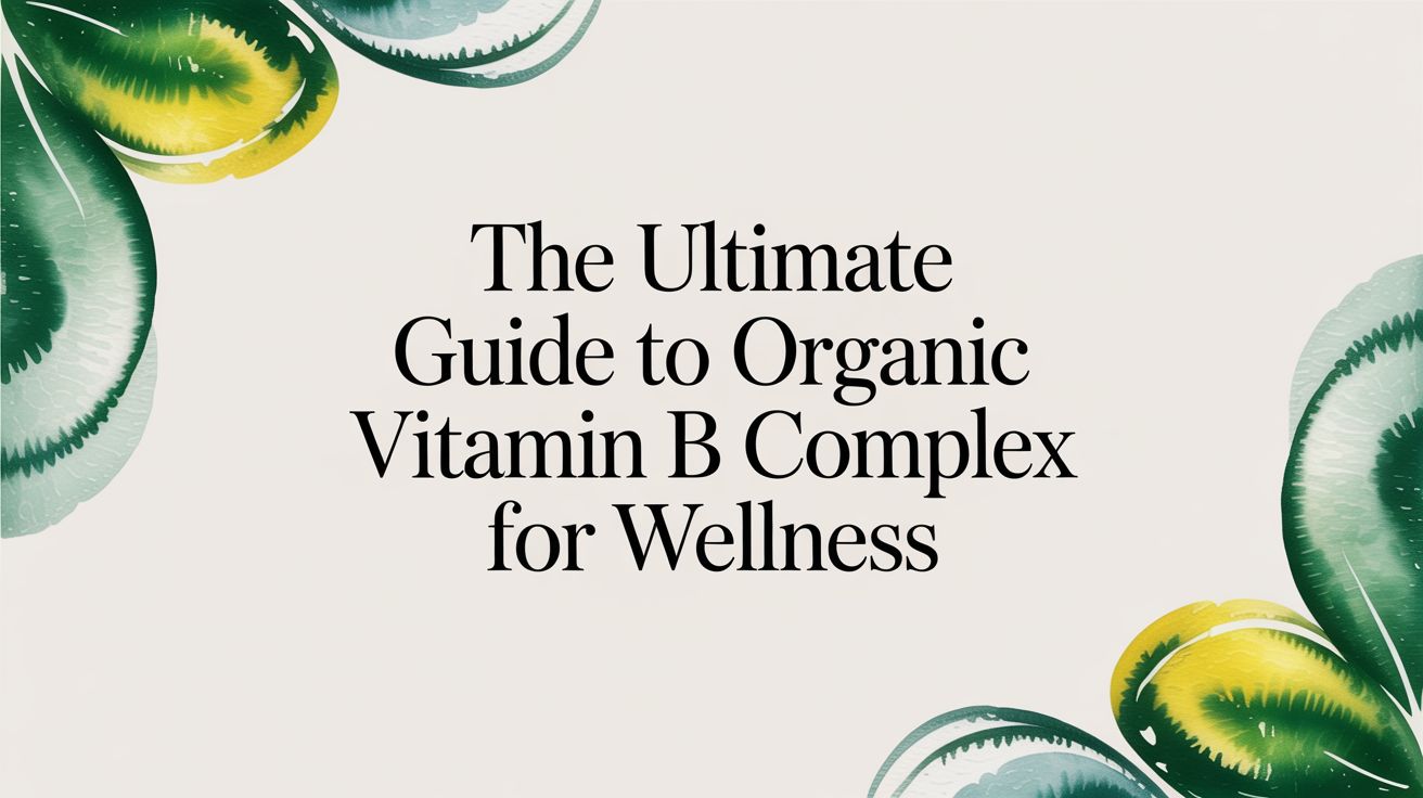 The Ultimate Guide to Organic Vitamin B Complex for Wellness