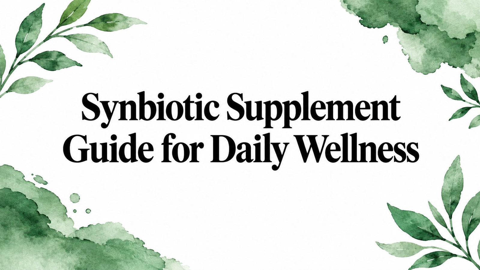 Synbiotic Supplement Guide for Daily Wellness