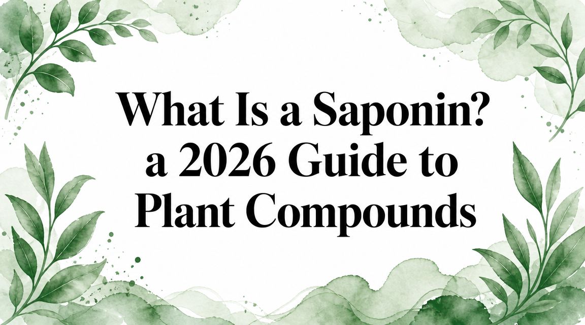 What Is a Saponin? a 2026 Guide to Plant Compounds