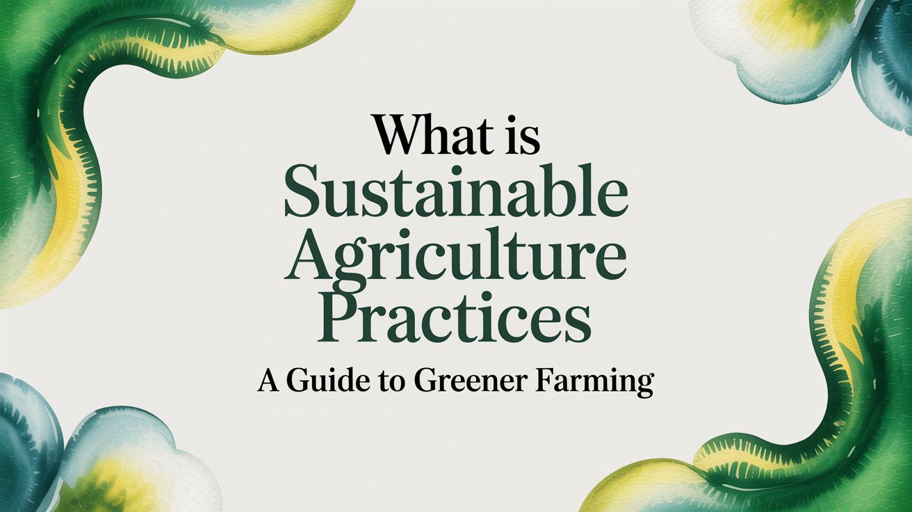 What Is Sustainable Agriculture Practices - A Guide To Greener Farming