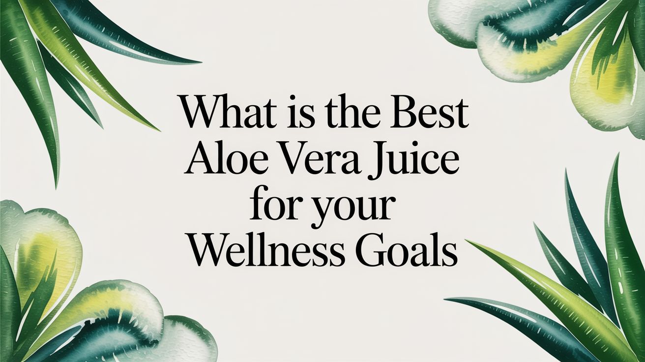 What Is the Best Aloe Vera Juice for Your Wellness Goals