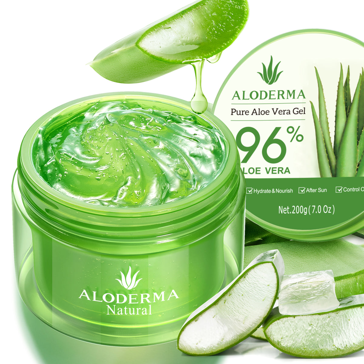 ALODERMA Gel Pur Aloe Vera - 200g