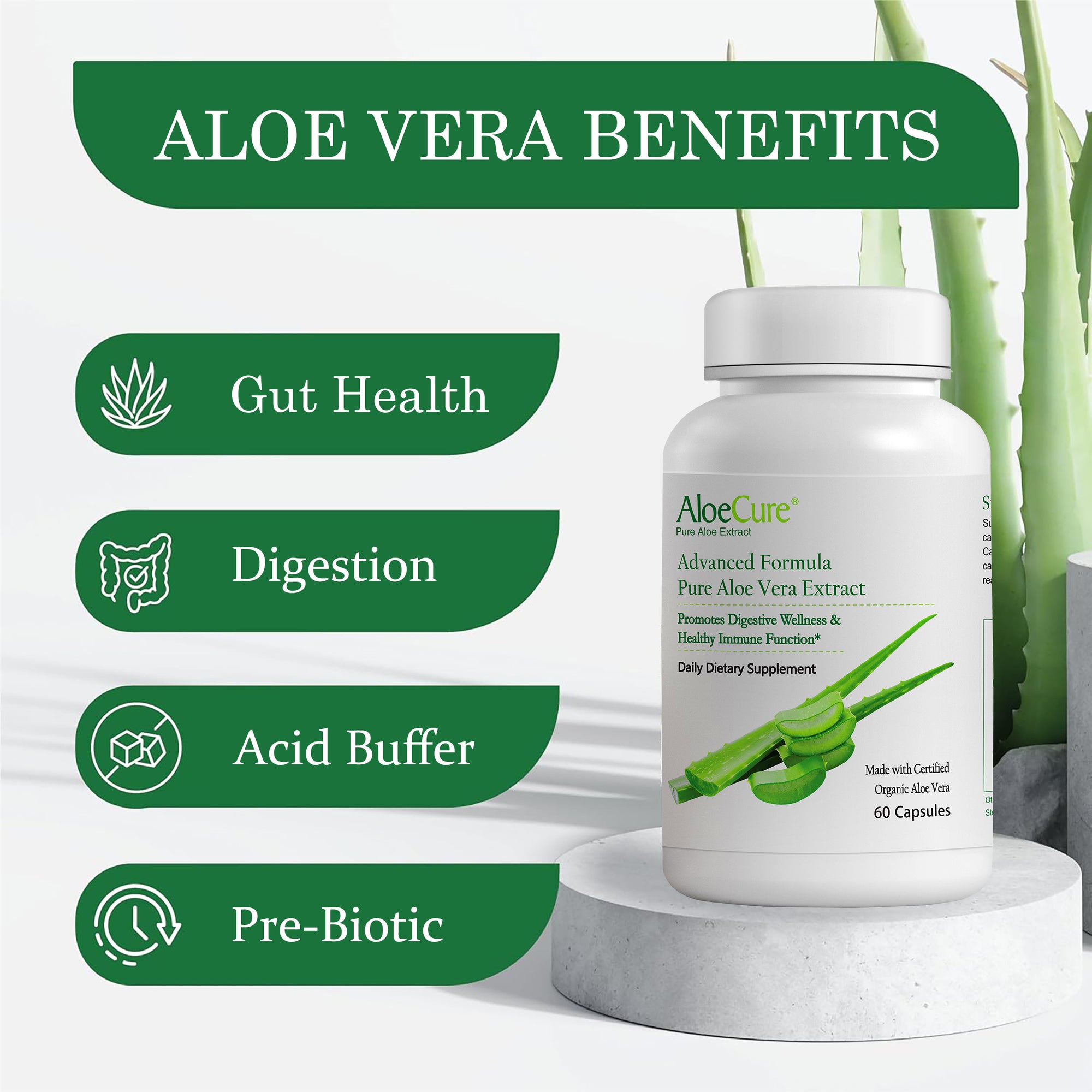 AloeCure Advanced Formula Aloe Capsules - AloeCure