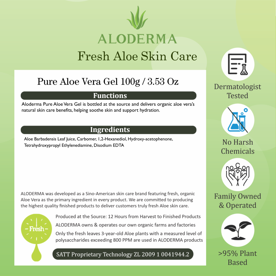 ALODERMA Gel Puro de Aloe Vera - 45g