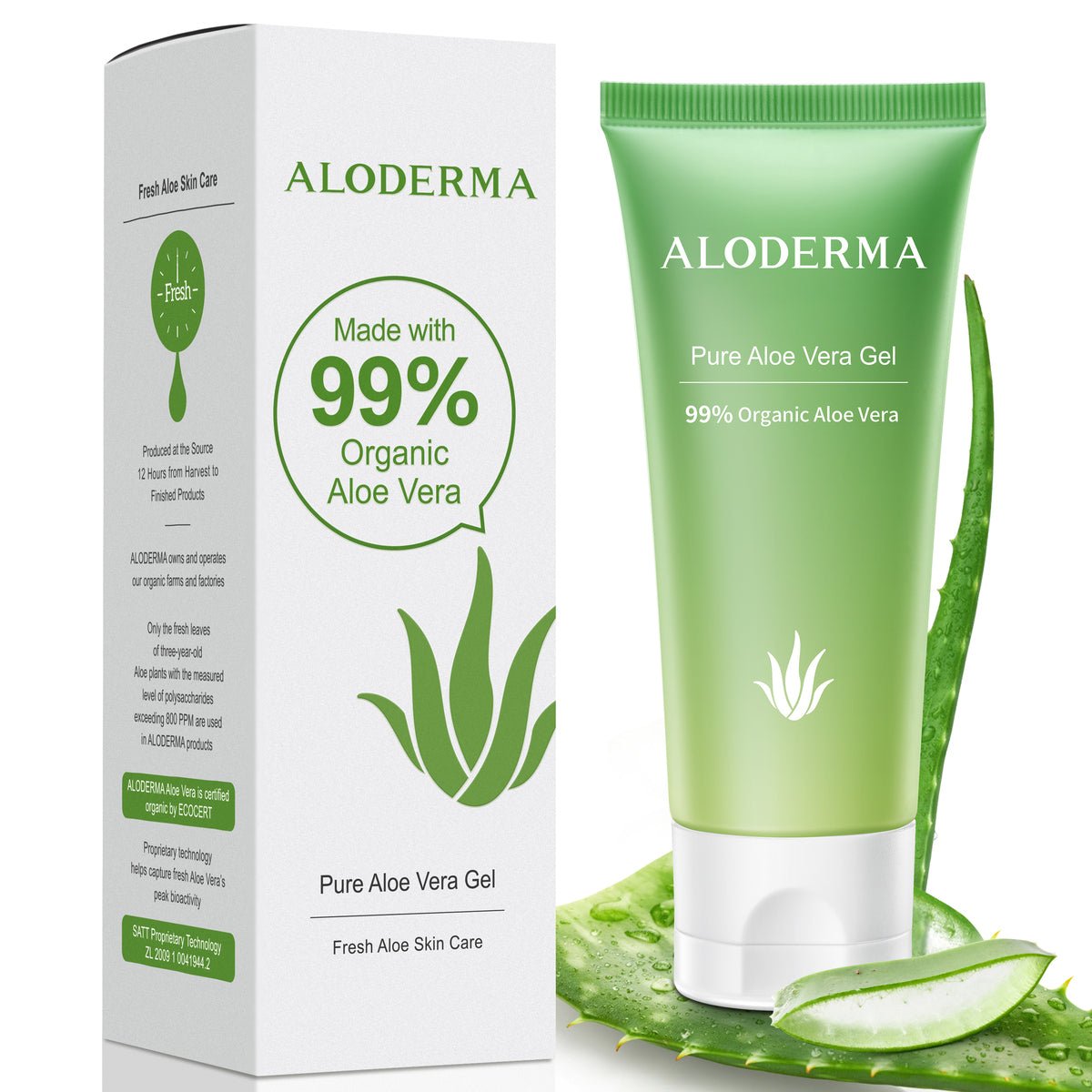 aloe vera gel from aloe plant ALODERMA Pure Aloe Vera Gel - 114g