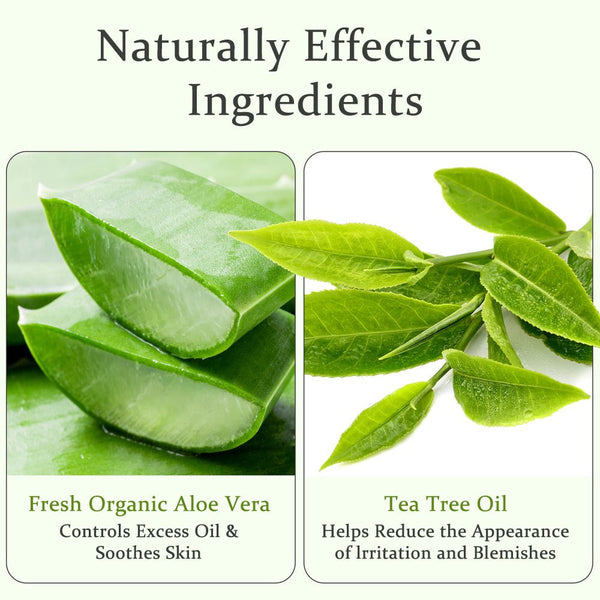 aloe vera gel with tea tree oil ALODERMA Pure Aloe Vera Gel + Tea Tree Oil