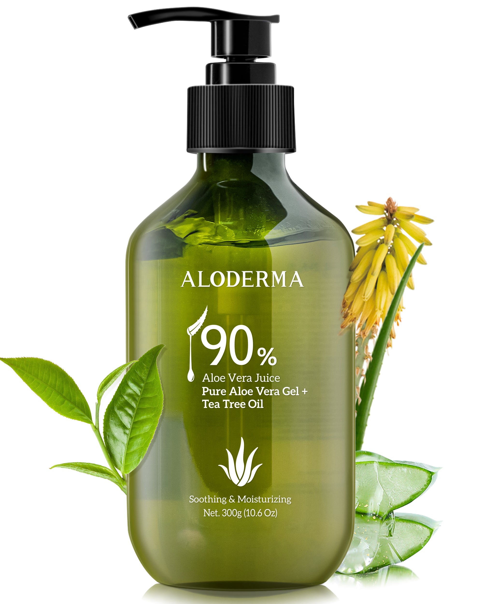 ALODERMA Gel Puro de Aloe Vera + Aceite de Árbol de Té