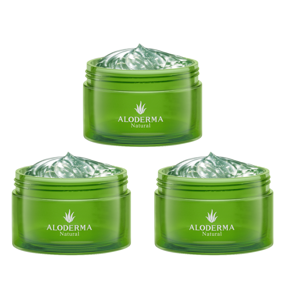 Aloderma 90% Pure Organic Aloe Vera Gel With Tea Tree Oil - Pure